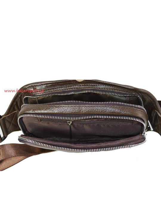 AC Leather Waist Bag Brown