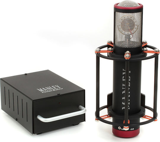 Manley Reference Cardioid Condenser Microphone XLR Shock Mounted for Vocals