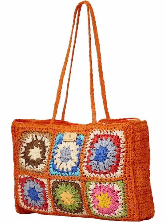 Bag to Bag Straw Beach Bag Orange