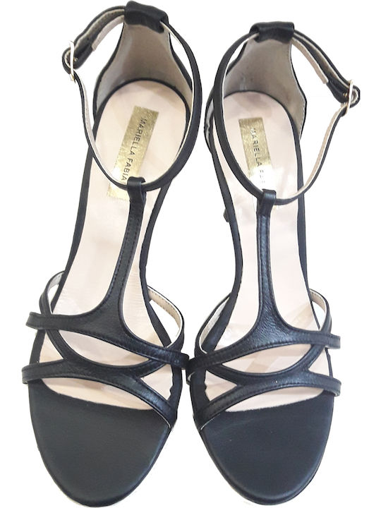 Leder Sandalen Schwarz