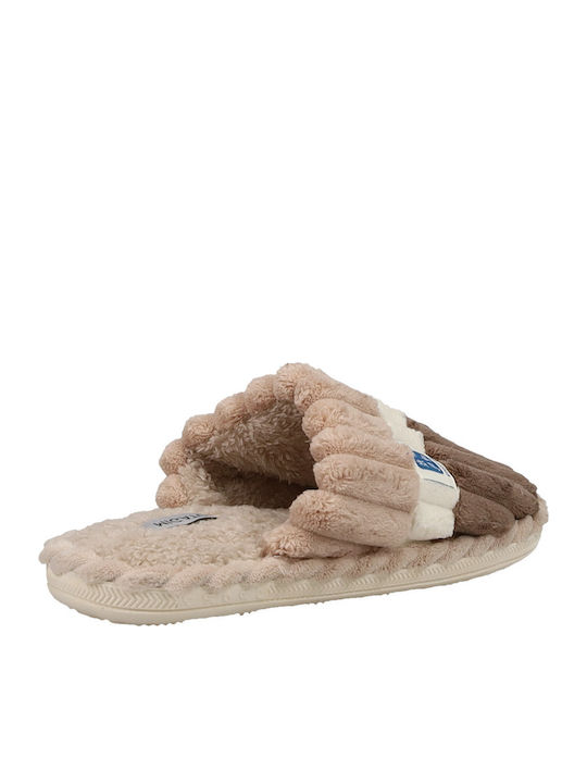 Winter Women's Slippers Beige
