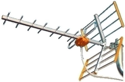 Mistral Magic Antenna Outdoor TV Antenna (without power supply) Orange Connection via Coaxial Cable