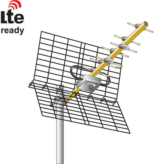 Matel Electronics AN19U-LTE Draußen Fernsehantenne (Benötigt keine Stromversorgung) Silber
