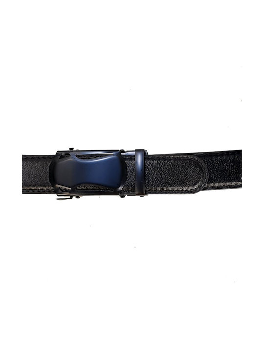 Bazaropolis Men's Leather Belt Black