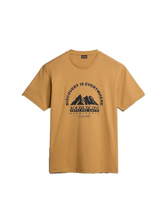 Napapijri Men's Short Sleeve Blouse CAFE