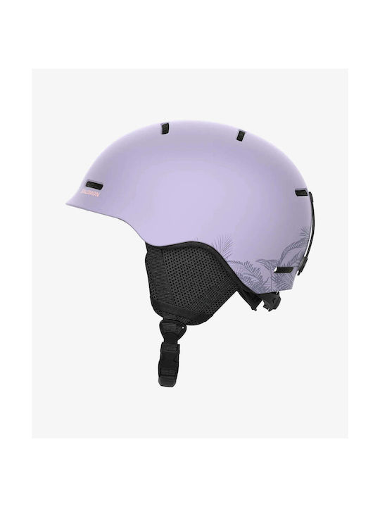 Salomon Kids Helmet for Ski & Snowboard Purple