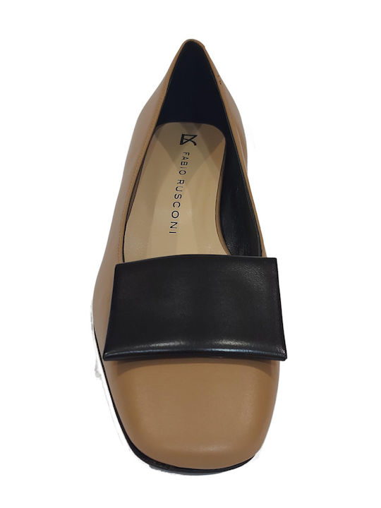 Leder Pumps Beige