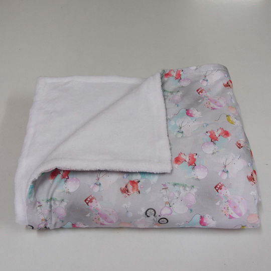Decocraft Decke Kinderbett Baumwolle Rosa Pink 150x120cm