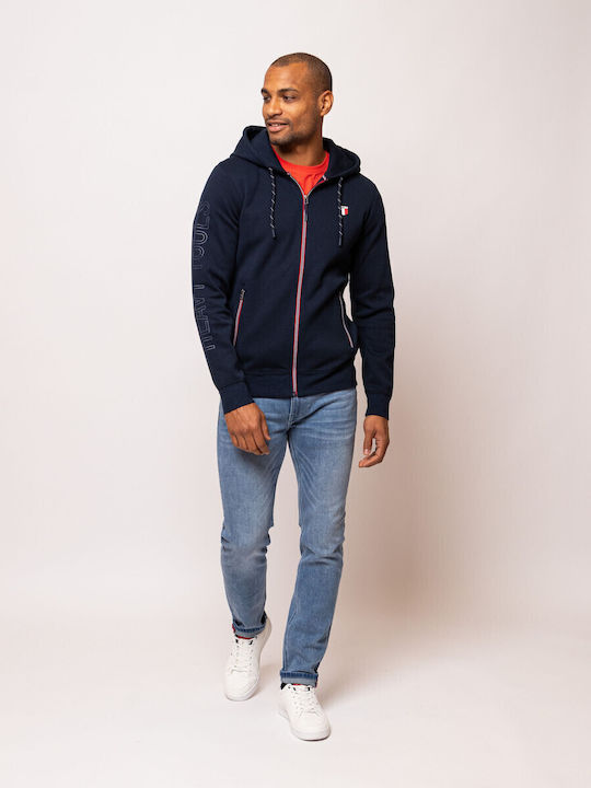 Men's Sweatshirt with Navy Blue Hood