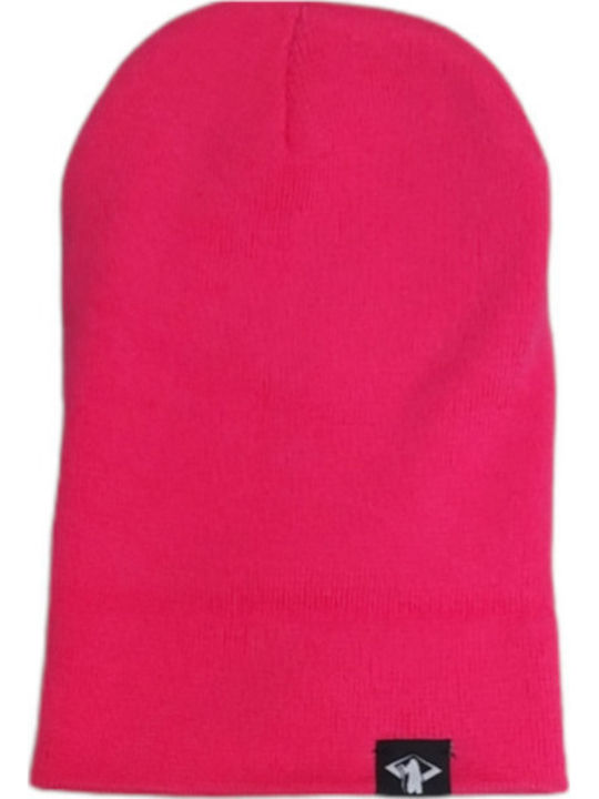 Beanie Ανδρικός Σκούφος Πλεκτός σε Φούξια χρώμα