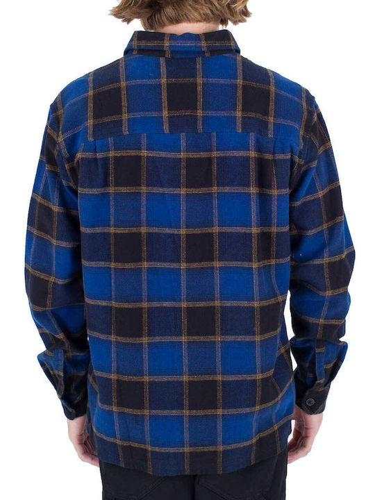 Langärmlig Flanell Hemd Blue Void