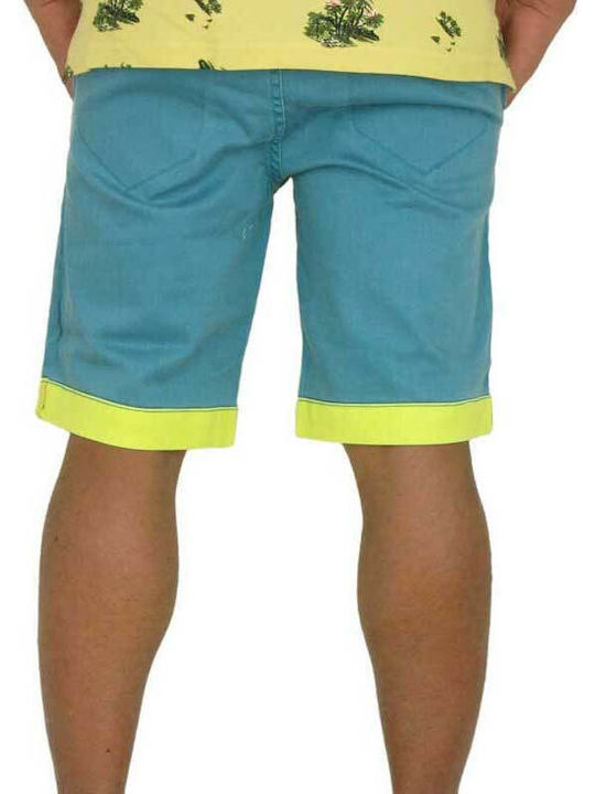 Ανδρική Βερμούδα Chino denim green