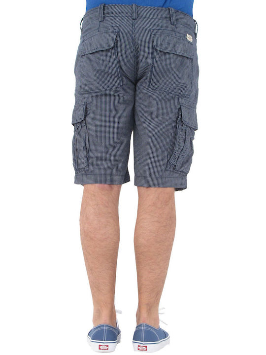 Men's Shorts Small check G58-3113-navy