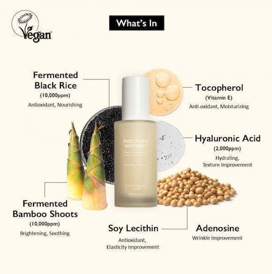 Haruharu Black Rice Anti-aging Serum Face with Hyaluronic Acid 50ml