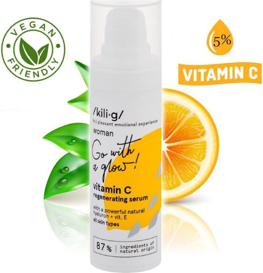 kili⋅g Kili·g Vitamin C Skin Moisturizing & Anti-aging Serum Face with Vitamin C & Vitamin E for Detoxification & Radiance 30ml