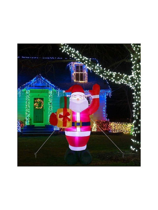 Outdoor Inflatable Illuminated Santa Claus Electric 60x50cm Άγιος