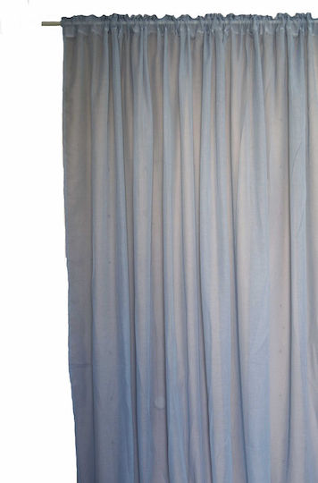 Decocraft Linenlook Pencil Pleat Curtain Light Blue 140x270cm