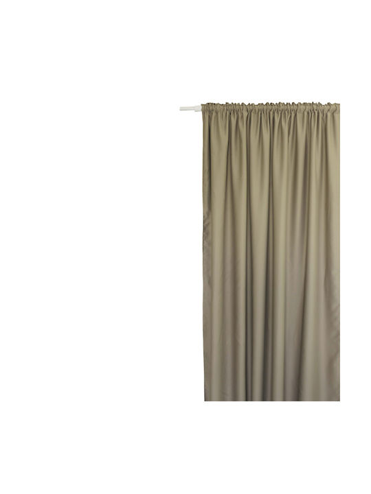 Decocraft Blackout Curtain with Pencil Pleat Beige 140x270cm