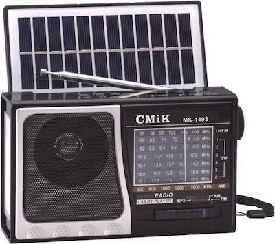 Φορητό Radio de masă Solar cu Bluetooth Argint