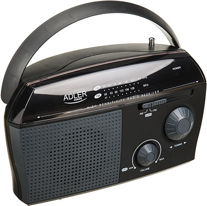 Adler AD 1119 Portable Radio Electric / Battery with Bluetooth Black