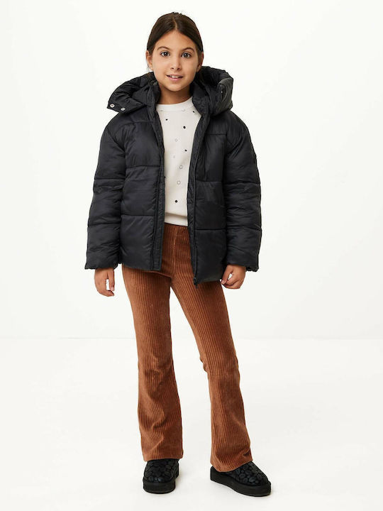 Kids' Casual Jacket with Hood Black JI1161026K