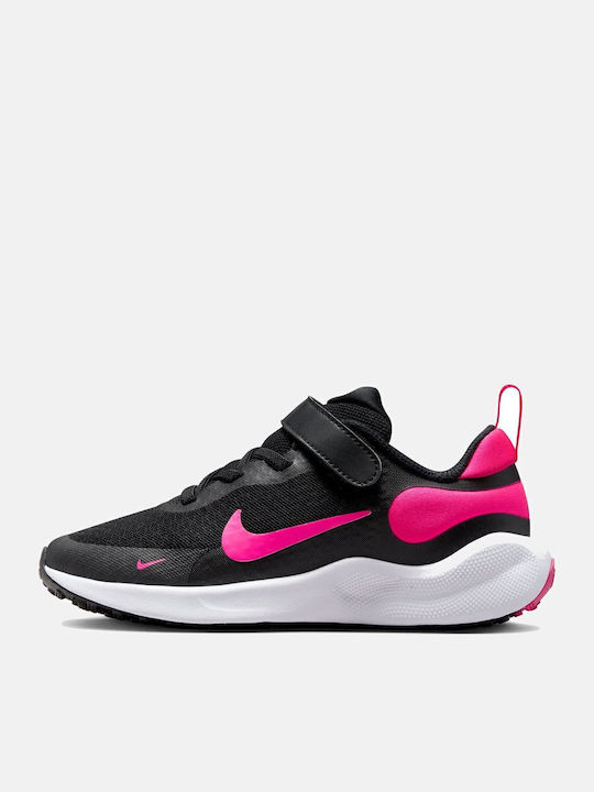 Revolution Revolution 7 Kids Sports Shoes Running with Hoop & Loop Closure Black
