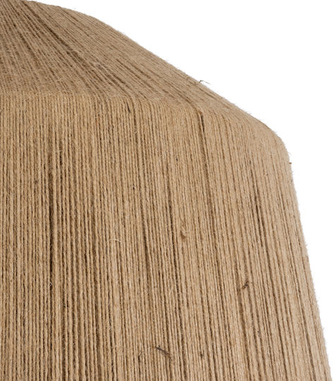 GloboStar Puertorico Ceiling Light Beige Boho with Rope for E27 Socket 80x80x80cm