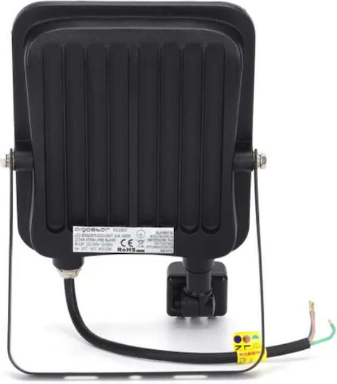 Aigostar Wasserdicht LED Flutlicht 50W Kaltweiß 6500K mit Bewegungssensor IP65
