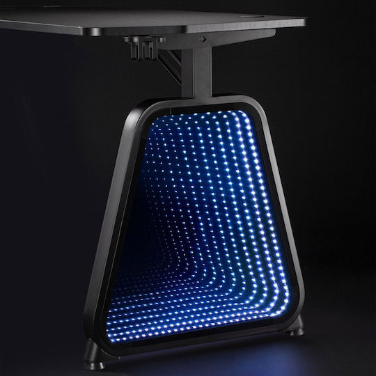 Γραφείο Gaming με LED & USB θύρες 136x60x75εκ. White