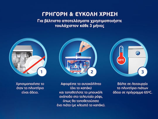 Finish Υγρό Καθαριστικό Πλυντηρίου Πιάτων με Άρωμα Λεμόνι 250ml