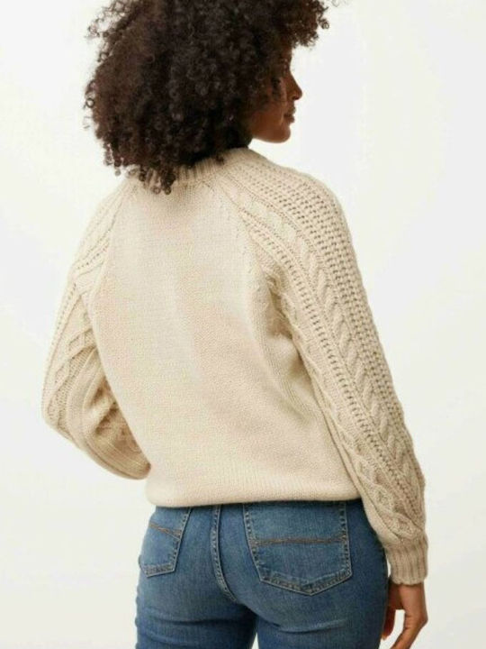 Mexx Women's Long Sleeve Sweater Ecru
