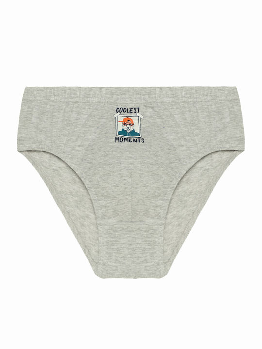 Minerva ROCK STAR Kids' Set with Briefs Grey-blue 3pcs