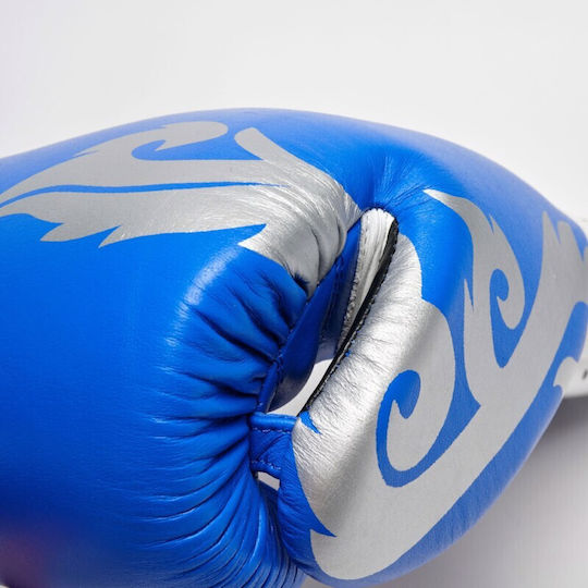 Leone 1947 Boxing Gloves Leather for Match Blue