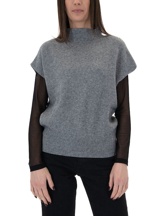 Matchbox Damen Ärmellos Pullover grey