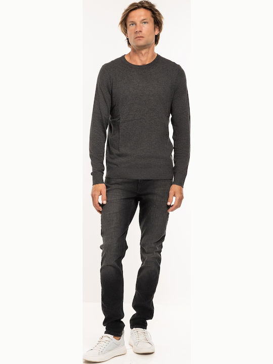 Langarm-Pullover dark grey