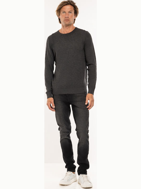 Langarm-Pullover dark grey