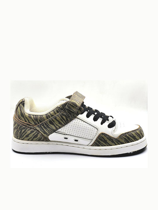 Quiksilver Ανδρικά Sneakers Λευκό / Χακί / Καφέ / Μαύρο