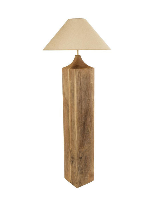 GloboStar Lafrontera Floor Lamp H140xW55cm. with Socket for Bulb E27 Beige