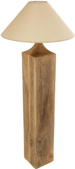 GloboStar Lafrontera Floor Lamp H140xW55cm. with Socket for Bulb E27 Beige