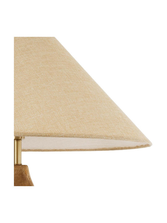 GloboStar Lafrontera Floor Lamp H140xW55cm. with Socket for Bulb E27 Beige