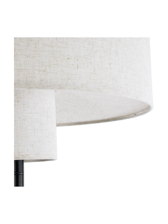 GloboStar Marigold Floor Lamp H160xW46cm. with Socket for Bulb E27 Black