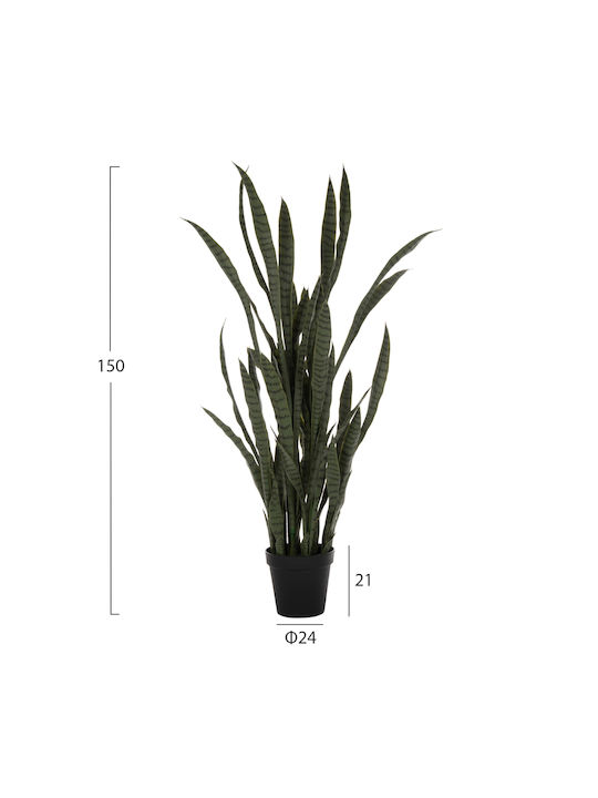 HomeMarkt Artificial Plant in Small Pot Green 21cm 1pcs