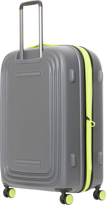 Mandarina Duck Large Travel Suitcase Grey colour with 4 Wheels Height 75cm.