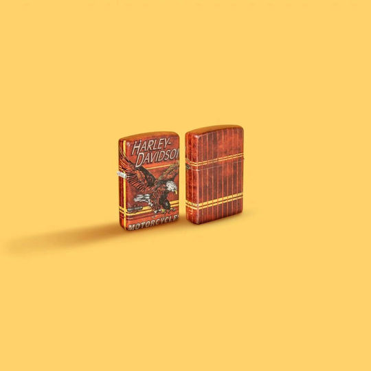 Zippo Harley-Davidson Brichetă Rezistentă La Vânt Cu Flacără Roșie