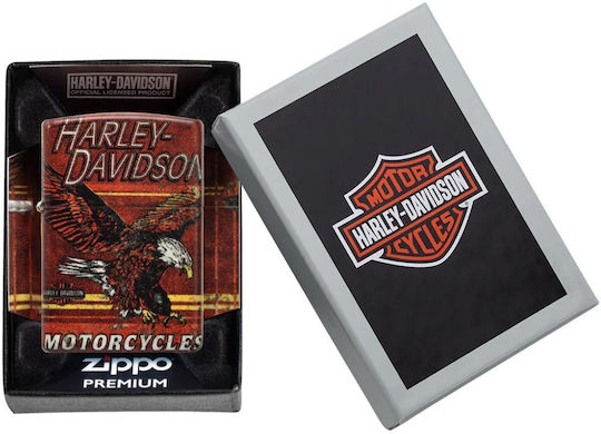 Zippo Harley-Davidson Brichetă Rezistentă La Vânt Cu Flacără Roșie