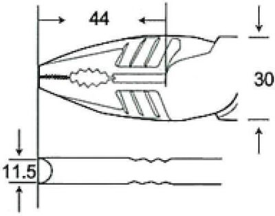 Topelcom Pro Zange Seitenschneider Länge 205mm 5Stück