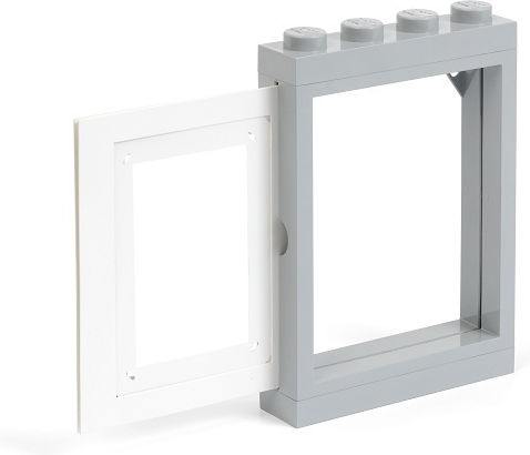 LEGO Cadru de poze pentru copii Rama foto Plastic Gri 10x15cm