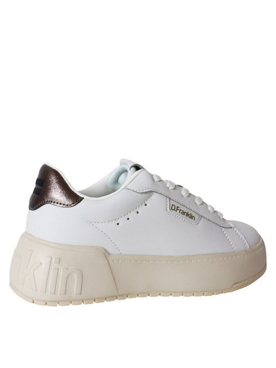 D.Franklin Γυναικεία Sneakers White / Pewter