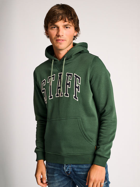 Staff Men's Sweatshirt with Hood Dark Green