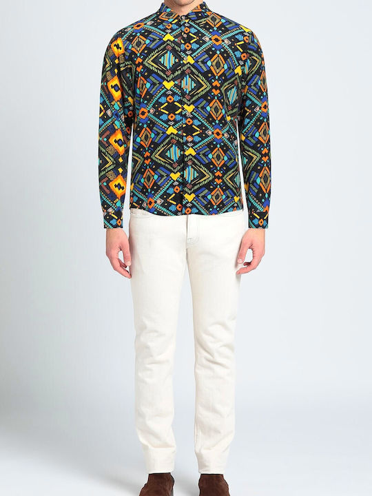 Tooco Men's Shirt Long Sleeve Multicolour